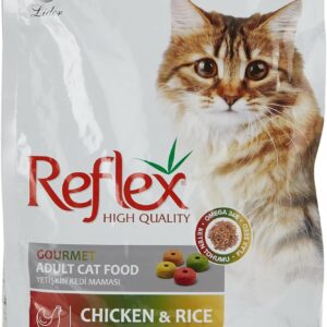 ريفلكس جورميه طعام القطط البالغة بالدجاج والأرز 2kg