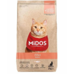 طعام ميدوس للقطط معقم بالسمك والأرز 2kg