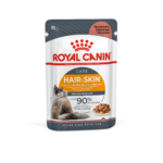 رويال كانين طعام رطب للقطط البالغة للعناية بالشعر و البشرة بصلصة اللحم 12 ظرف*85جرام